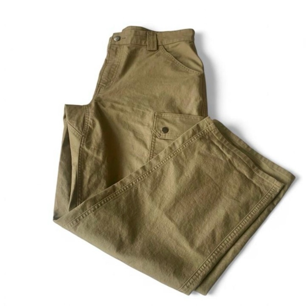 Duluth cream tan cargo pant relaxed fit Siz 34 x 30 workwear outdoor streetwear